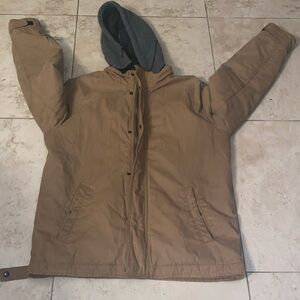 American Eagle Outfitters M men’s and Brown Hooded canvis Barn Chore Grunge